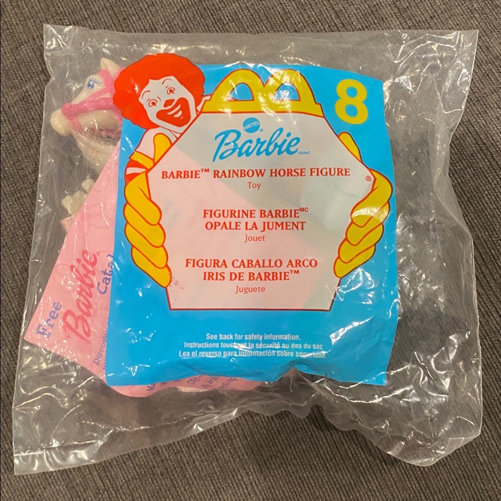 2000 Barbie McDonald’s Happy Meal Toy - Rainbow Horse    vintage toys girls kids